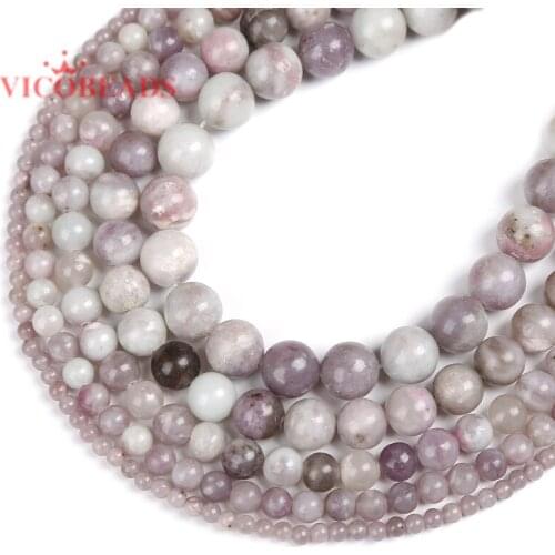 Natural Stone Violet Lilac Jaspers Beads In Loose 15" Strand 4 6 8 10 12 MM Pick Size For Jewelry