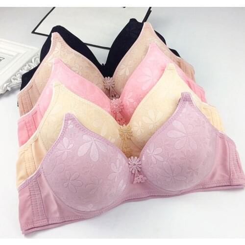 New Lady Bra Soft Wire Free Bra Tops for Women Cotton Underwear Solid Color Push Up Bralette Female Sleeping Underwear Lingerie