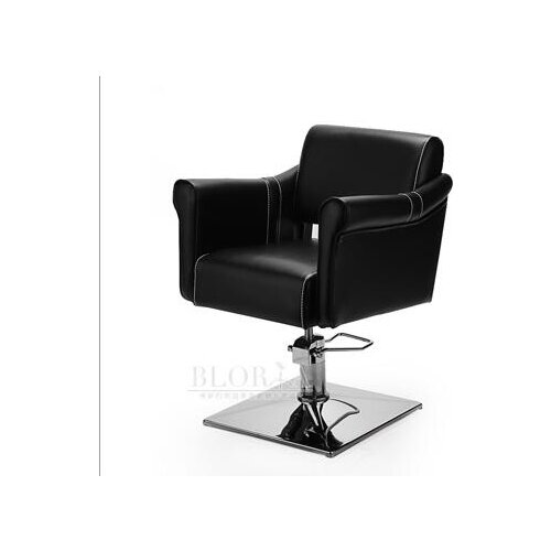 Simple hair salon hair salon hair salon hair chair shake - up red barber chair rose gold chassis.1