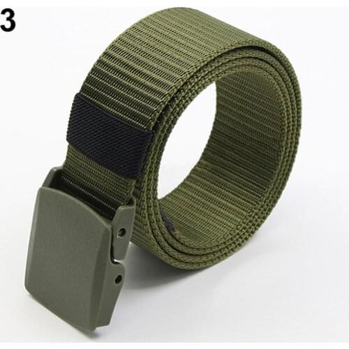Belts Men\s Fashion Practical Sport Tactical Military Nylon Buckle Waist Canvas Belt Waistband Apparel Accessories 2021