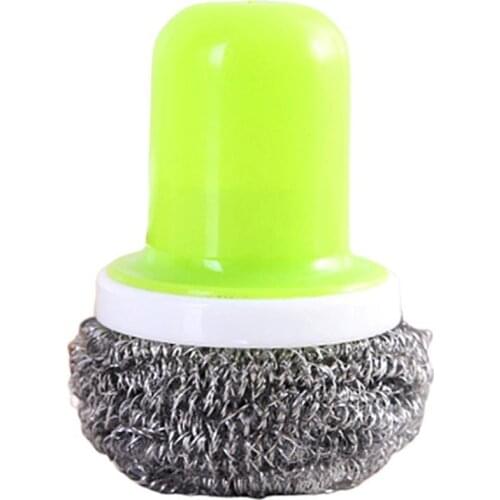 Home Kitchen Stainless Steel Wire Ball Pot Dish Cleaning Brush Washing Scrubber