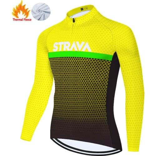 Strava Winter Thermal Fleece Bike Men Cyclisme Homme Camisa Masculina Jerseys Maillot Hombre Jersey Ciclismo Cycling Jersey