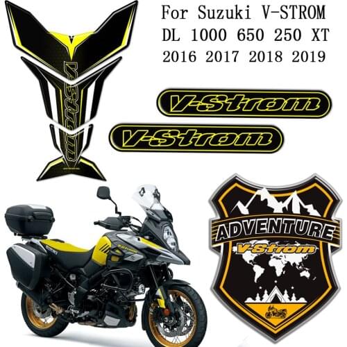 VSTROM 1000 650 Motorcycle Stickers Tank Pad For Suzuki V-STROM DL 250 ADVENTURE Panniers Luggage Box Case DL1000 DL650 DL250