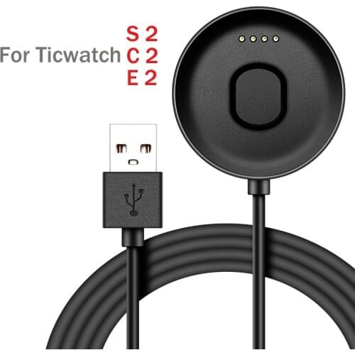 Charger Dock for Ticwatch E2/S2 USB Charging Cable 100cm Magnetic fixing Ticwatch C2 Smartwatch Accessories