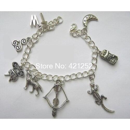 12pcs/lot Teen Wolf Inspired Charm Bracelets vision 2 Jewelry gift