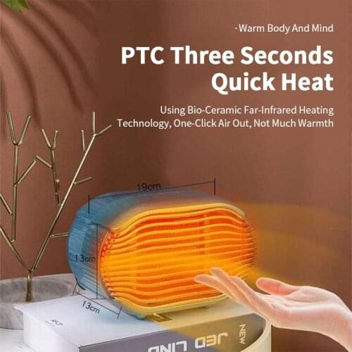 3 Color Mini Portable Electric Space Heater Desktop Heating Warm Silent Heater For Winter Radiator Warmer Fast Heat Thermostat
