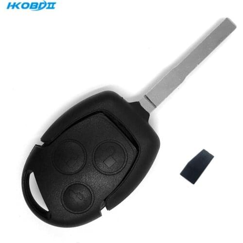 HKOBDII 3 Buttons 433MHZ Remote Emtru Key Fob 4D63 chip For Ford Mondeo Fiesta Focus