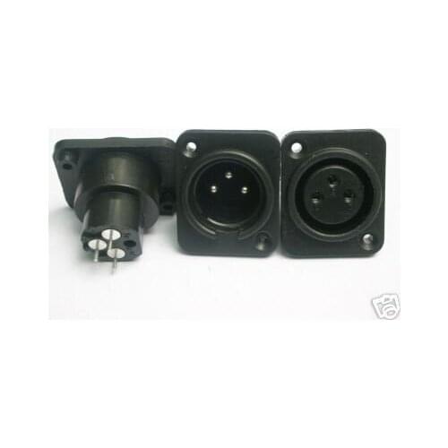 50pair XLR Panel PCB Male & Female Socket Connector PXR