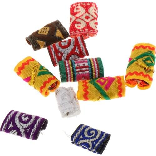 10x Fabric Bead Hair Accessories Fashion Hip-Hop Style Hair Decors