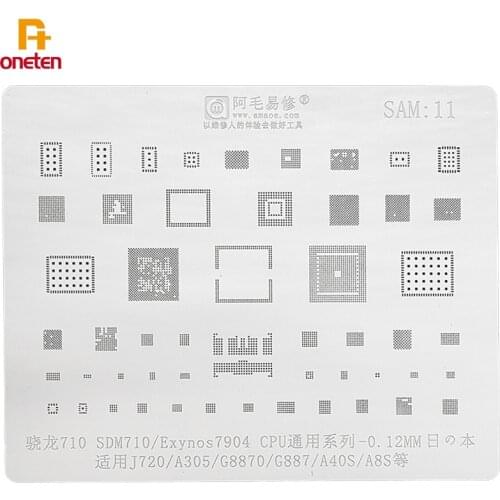 Amaoe BGA Reballing Stecnil SAM11 For SDM710 Exynos7904 CPU Series J720 G887 A305