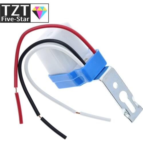 TZT Automatic Auto On Off Photocell Street Light Switch DC AC 220V 50-60Hz 10A Photo Control Photoswitch Sensor Switch