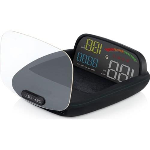 Car Universal C800 HD Car Monitor OBD2 GPS Speed HUD Head-up Display 12V Car Socket Adapter Car Accessories