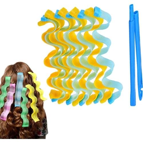 12PCS Rizador De Pelo Magico DIY Hair Curler Heatless Hairstyle Rollers Sticks Durable Beauty Makeup Curling Hair Styling Tools