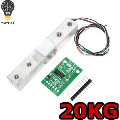 WAVGAT Digital Load Cell Weight Sensor 20KG Portable Electronic Kitchen Scale + HX711 Weighing Sensors Ad Module