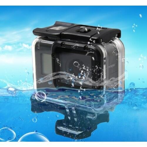 For Gopro Hero5 Waterproof Case Housing Protective Case & Hollow Back Cover Buckle Basic Mount Screw Braceket For Gopro Hero5