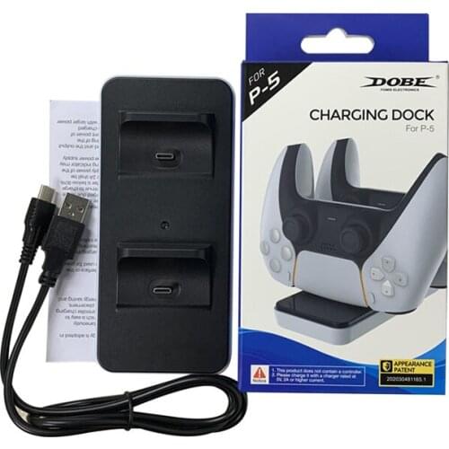 Game Console Wireless Charger Dual Design Controller Twin Docking Accessories for PS5