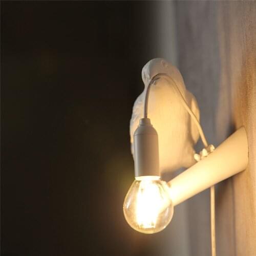 Italian Seletti Bird wall Lamp LED Animal Furniture wall Light Bird Wall Sconce Living Room Bedroom Bedside home decor Luminaire
