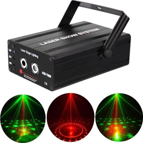 Red Green 40 in 1 Laser Pattern Flashlight DJ Party dance laser stage lighting effect