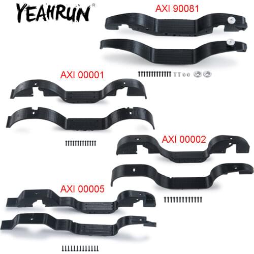 YEAHRUN Front & Rear Wheels Tires Cover Guard Fender Mudguard for Axial SCX24 AXI00001 AXI00002 1/24 RC Crawler Car Truck Part