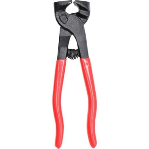 Carbon Steel Tile Nippers, Flat Nose Tile Mosaic Pliers Nipper Cutter with Spring for Mosaic Tile Cutting, Wire Stripping