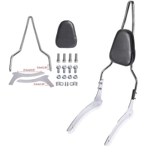 Motorcycle Passenger Rear Backrest Sissy Bar Luggage Rack Pad Kit For V Star/Drag star XVS 1100 Classic 2000-2011
