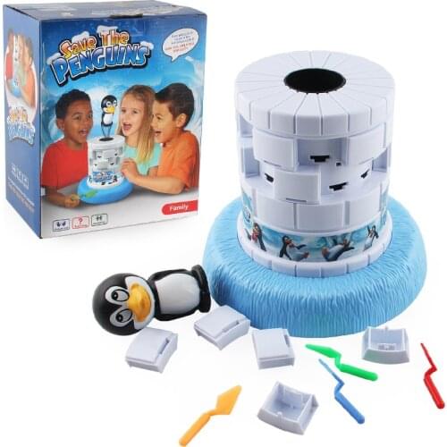 Hot Sale Board Game Toys Mini Ice Breaking Save Penguin Family Fun Game Penguin Interactive Education Toy Activate Table Games