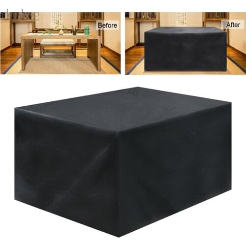 Dophee 1pc 8 size Oxford Cloth Furniture Dustproof Cover For Rattan Table Cube Chair Sofa Waterproof Protective Cover
