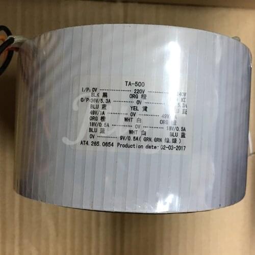 500W toroidal transformer dual 34V (5.7A4 line) + dual 49V (1A3 line) + dual 18V (0.5A3 line), full copper wire power transforme