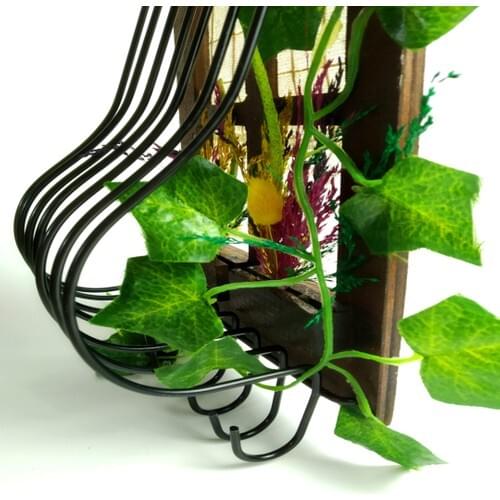 Spacious Design Wooden Window Door Wall Key Holder Wall Ornament