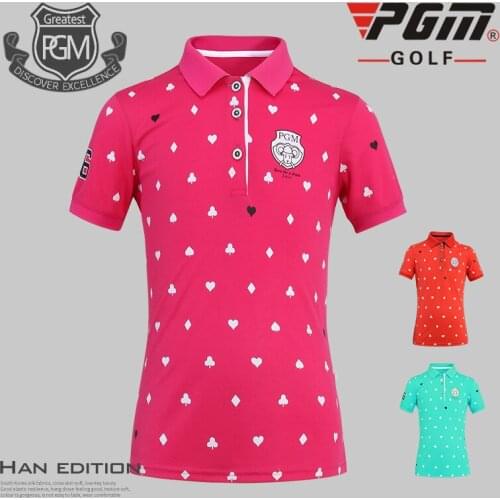 2020 Child Girls Golf T-Shirt Summer Clothing Children Short Sleeve Shirt Breathable Leisure Sportwears AA51875