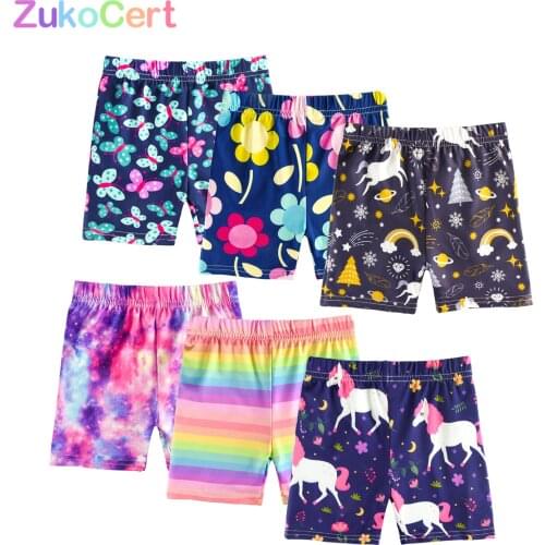2021 Summer Kids Girls Shorts Pants Cotton Children Underpant Safty Pant Shorts for Girls Printed Legging 4-10 Year Shorts Beach