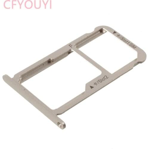 5pcs/lot Dual SIM MicroSD Card Tray Holder Slot Adapters Replacement Parts For Huawei Honor 8