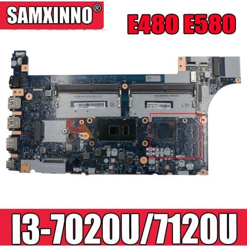 Akemy For Lenovo Thinkpad E480 E580 Notebook Motherboard EE480 EE580 NM-B421 CPU I3 7020U 7120U 100% Test Work FRU 01LW179