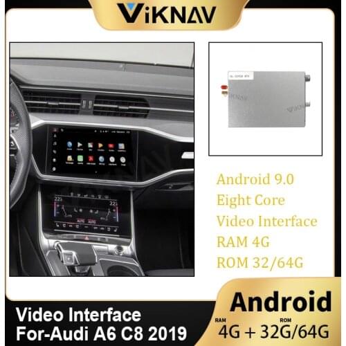 Android Car GPS Naigation Decoding Box For-Audi A6 C8 2019 8.8" Video Interface
