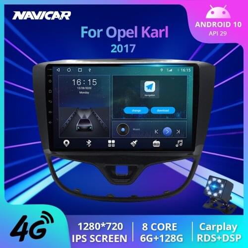 2Din Android10 Car Radio For Opel Karl For Opel Vinfast 2017 GPS Navigation Stereo Receiver Auto Radio Car Multimedia Player IGO