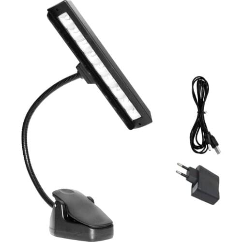 Flexible Clip-on LED Light 9-LED Floodlight For Orchestra Piano Violin Music Stand