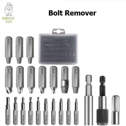 22pcs Bolt Remover/ garden hand tools Corrosion Wear Damage Bolt Screw Piece Removal Opposite Tap Hidari Tap Back Tap