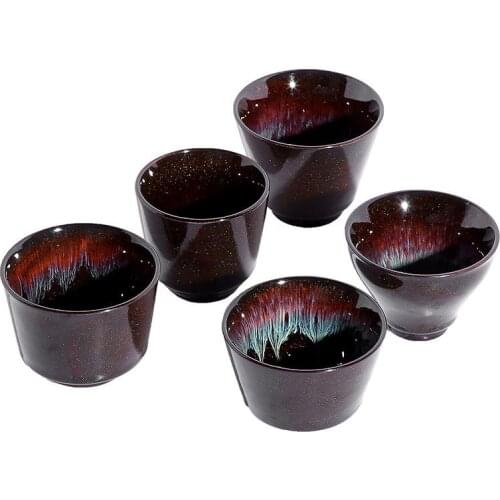 1pcs Ceramic Tea Cup Chinese Kung Fu Tea Set Porcelain Teacup Small Tea Bowl Gift Teaware Set Accessories Drinkware Chinese Gift