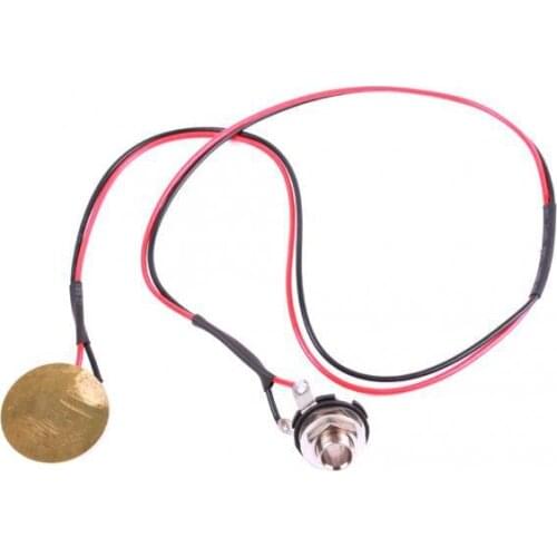 Cigar Box Guitar Pickup Piezo & Jack For Acoustic Guitar Ukulele Mandolin