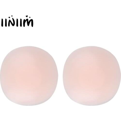 1 Pair Womens Bra Nipplecovers Round Reusable Silicone Self-adhesive Invisible Nipple Cover Thin Pasties Concealers Breast Pads