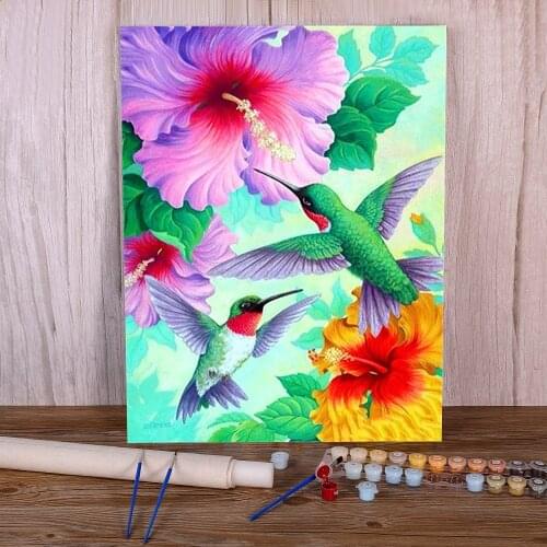 Art Flower Paint By Numbers Complete Kit Oil Paints 40*50 Painting On Canvas Home Decor For Handiwork