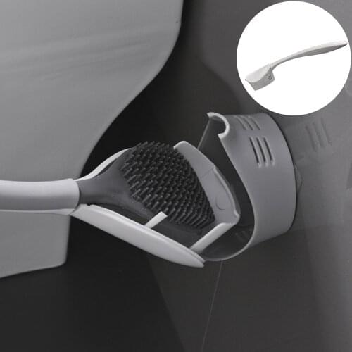 Wall Long Handle Cleaning Brush Tongue Toilet Brush Bathroom Accessories Cleaning Tools With Vent For Toilet Household Floor