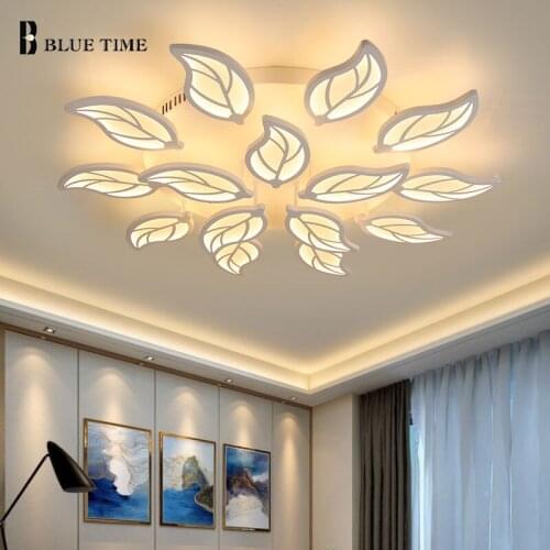 New Arrival Modern Led Chandelier White Lustre LED Ceiling Chandelier Lighting For Foyer Living room Bedroom Dining room Kitchen