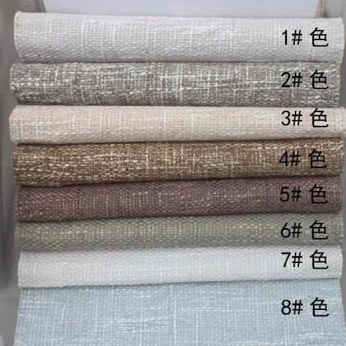 Solid Fabric For Curtain Modern Style Linen Blinds Thick Blackout Curtains Drapes For Living Room Balcony cortina de quarto
