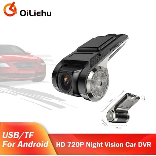 OiLiehu HD Dash Cam DVR Dash Camera Car DVR ADAS Dashcam Android DVR Car Recorder Dash Cam Night Version HD 720P Auto Recorder