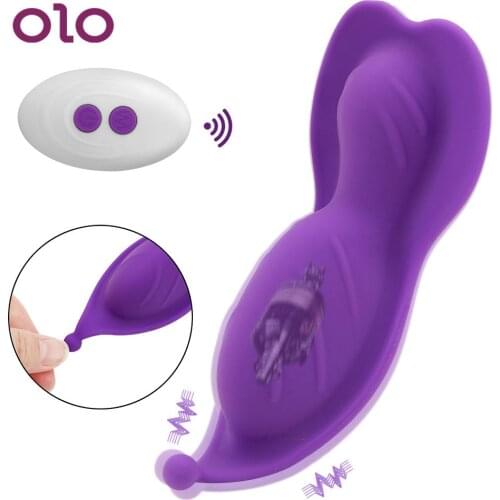 OLO G Spot Clitoral Stimulator Wearable Butterfly Dildo Vibrator Invisible Vibrating Egg 10 Frequency Remote Control Sex Toys