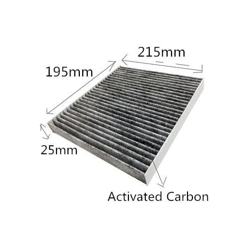 Wholesale CUK2227 Factory Outlet GJ6A61B01 Best Carbon Car Cabin Air Filter for MAZDA 215*195*25mm