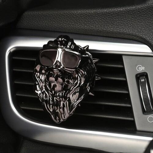Original Design Lion Car Perfume Creative Bulldog Car Air Freshener Cool Car Fragrance Vent Clip Smell the Car