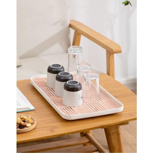 Cup Tray Plastic Tea Tray Creative Drain Home Living Room Nordic European Simple Cup Holder Put Cup Drain Tray