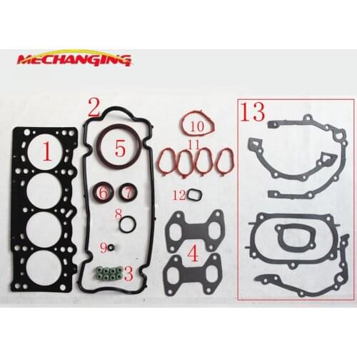 Full Gasket Set Fit FIAT PANDA Van Full Engine Parts Engine Rebuilding Kits For 187 A1.000 188A4.000 Engine 0071718503X